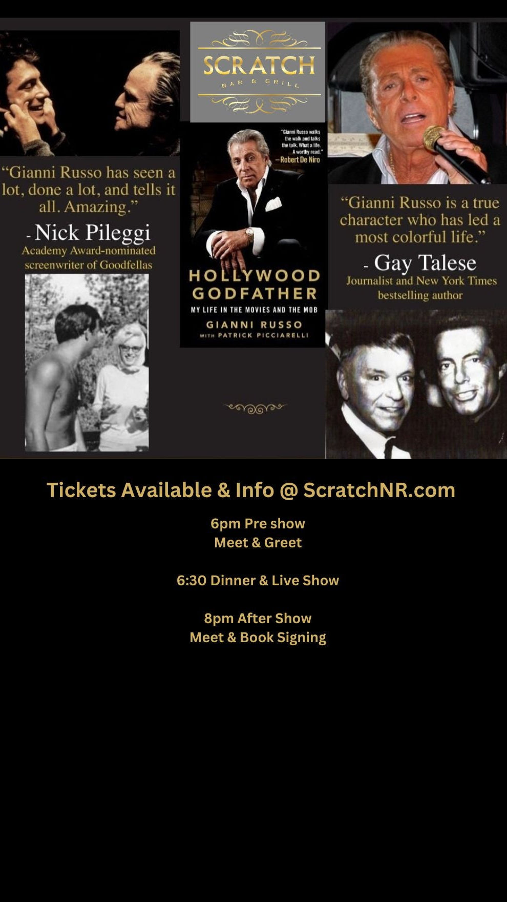 Dinner & Show With Gianni Russo